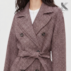 Premium Dobby Cotton Spandex Trench Coat 345GSM Heavy <b>Brushed</b> Winter Jacket for Unisex Soft Warm OEM Supplier - Product Image 1