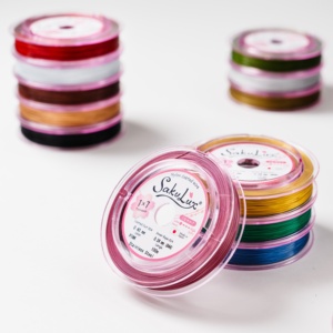 Couleurs enduites en nylon de composants de bijoux de fil d'acier inoxydable diverses pour la fabrication créative de bijoux - Product Image 2