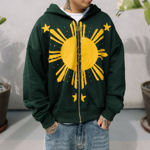 เสื้อฮู้ดดี้รุ่นลิมิเต็ดอิดิชั่น Custom Eclipse ผ้าเฟรนช์เทอร์รี่ 360 GSM ทรงโอเวอร์ไซส์ สตรีทแวร์ แบบสวมหัว OEM ODM ยูนิเซ็กส์ คุณภาพพรีเมียม - Product Image 5
