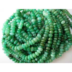 Perles de chrysoprase naturel ombré en forme de rondelle, demi-brin, pour la fabrication de bijoux, pierres lâches de haute qualité - Product Image 1