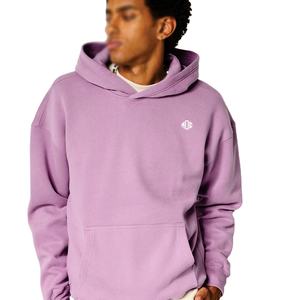 Premium Oversized Unisex <b>Plain</b> Pullover <b>Hoodies</b> Wholesale Cotton Fleece <b>Hoodies</b> OEM Streetwear Private Label Custom Manufacturer - Product Image 2