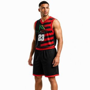 Conjunto de Uniforme de Baloncesto Sublimado Personalizado para Hombre, Camiseta de Malla y Pantalones Cortos, Ropa Deportiva de Equipo, Equipo para Juegos, Venta OEM con Bolsillos Laterales - Product Image 3