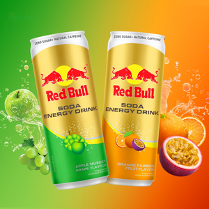 Bebida Energética RedBull Sabor Naranja y Fruta de la Pasión 250ML x24 Venta al por Mayor - Product Image 6