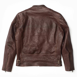 Veste bomber en cuir véritable marron foncé pour femme TASHU INTERNATIONAL, coque en coton, doublure en polyester, veste imperméable écologique - Product Image 6