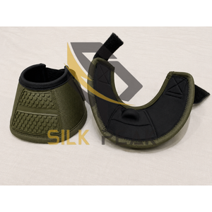 <b>Silk</b> for Olive <b>Green</b> Luxury Horse Protective Boots Breathable Mesh Fabric Solid Color Design Velcro Strap Customized Wholesale - Product Image 4