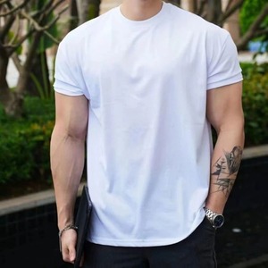 เสื้อยืดออกกำลังกายผู้ชาย สปอร์ต แคชชวล แห้งเร็ว ระบายอากาศได้ดี ผ้าฝ้ายผสมสแปนเด็กซ์ คุณภาพสูง สำหรับวิ่งและฟิตเนส - Product Image 3