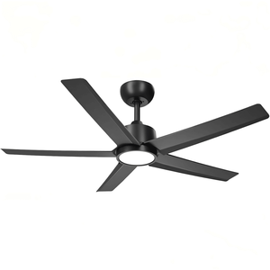 Ventilateurs de plafond de 44 pouces avec éclairage, moteur DC silencieux réversible, télécommande 5D W5, grand volume d'air, tension d'entrée 220V, taille des pales de 42 pouces - Product Image 1