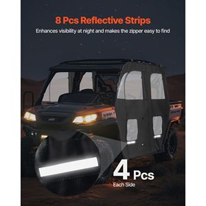 Per CFMOTO Uforce 1000 XL 2022-2024: Porte Superiori per Cabina Antivento e Impermeabili con Cerniera, Porte Superiori Morbide Migliorate per UTV - Product Image 6