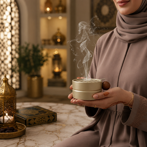 Brûleur d'encens arabe Mabkhara en laiton doré avec poignée en bois, brûleur de Bakhoor de table pour spas, hôtels, décoration islamique, vente en gros - Product Image 5