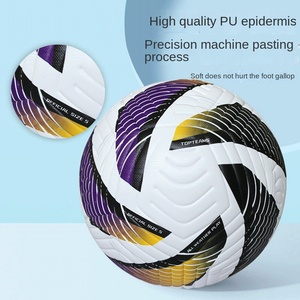 Ballon de football en cuir PU taille 5 officiel personnalisable, nouveau style, professionnel, pour entraînement sportif et matchs, ballon de football hybride - Product Image 4