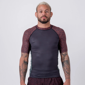 OEM Service High Quality <b>Men's</b> Full Custom Printing Quick Dry Breathable Muscle Fit Bodybuilding <b>Compression</b> Rash Guard - Product Image 1