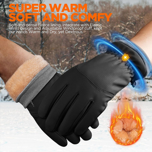 Gants en cuir d'hiver tendance, prix raisonnable direct usine, service OEM & ODM, gants en cuir tendance pour femmes, coupe-vent - Product Image 4