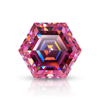 Pierre précieuse en vrac synthétique Lab Grwon Hexagone Forme Cut Cvd Diamant VVS Excellente Coupe Pour Bijoux