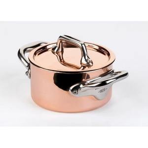 Hermosas ollas de metal con acabado en cobre para cocinar, ideales para celebraciones y uso diario, recién llegadas a bajo costo. - Product Image 1