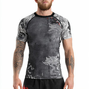 Camisetas Deportivas Premium Fighter para Hombre, Camisetas de Boxeo MMA de Manga Corta con Sublimación para Hombre - Product Image 2