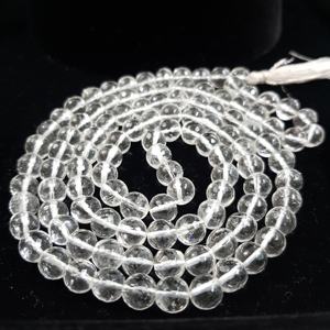 Collar curativo con gema de cuarzo, collar de alta calidad con borla anudada a mano, cuentas para meditación y oración, 108 - Product Image 1