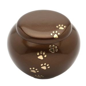 Urna de acero inoxidable con varias impresiones para cenizas de perros, recuerdo de cremación, grabado clásico de mariposa en oro - Product Image 1