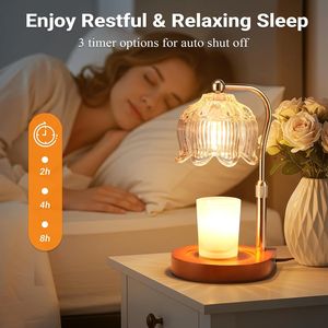 Lampada Scaldacera Regolabile in Altezza con Timer e Dimmer, Decorazione Accogliente per la Casa, Regalo per Mamma e Donne, Scaldacera per Nuova Casa - Product Image 2