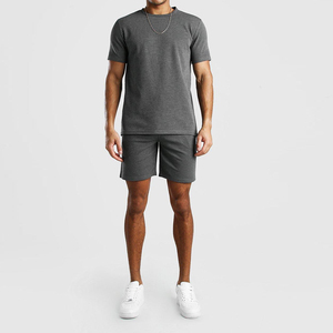 New Arrival Men's <b>Twin</b> <b>Set</b> Breathable High Quality Casual Style Wholesale Price Custom Logo for Adults Summer Two-Piece Fashion - Product Image 2