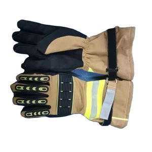 Guantes de Cuero Cortos para Bomberos, Guantes de Protección contra Incendios, Guantes de Seguridad para la Lucha Contra Incendios, Servicio OEM - Product Image 6