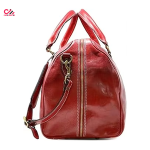 High Street New Arrivals Custom Logo Leather Duffel Bags Sport Style Travel Use Reasonable Price Blank Customizable Designs - Product Image 2