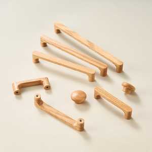 Manijas de Madera de Lujo Hechas a Mano, Tiradores de Madera Maciza para Puertas Interiores, Muebles para el Hogar, Armarios, Fábrica - Product Image 6