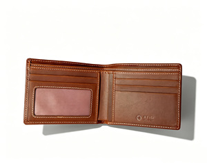 [In Stock] Genuine Leather Vintage RFID Protected Men's Bi-Fold ID <b>Card</b> <b>Wallet</b>-Handmade Castello Cowhide Crazy Horse Leather - Product Image 6