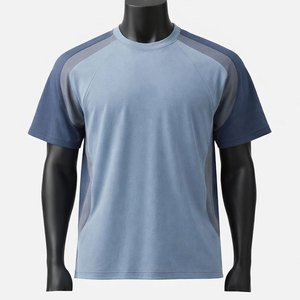 T-shirts Oversize Homme en Gros 100% Coton Écologique Respirant avec Logo Personnalisé Imprimé au Dos Couleur Unie Streetwear Manches Courtes - Product Image 3