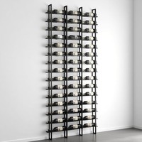 Porte-vin mural moderne en métal noir, écologique, pour 15 bouteilles, vente en gros en Inde