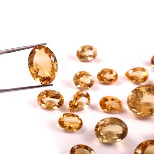 Citrino Natural de Alta Calidad, Piedras Preciosas de Corte Ovalado, Certificado por Terceros, Juego de Colores Variados, Lote Mixto, para Fabricación de Joyería Artesanal, Brandy FF - Product Image 5