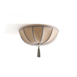 Plafonnier rond en tissu avec pompons, style bohème, décoration intérieure, luminaire pour salon - Product Image 2