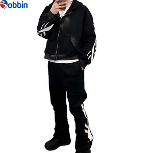 Conjunto Deportivo de Última Tendencia, Diseño Desgastado, con Bordado Personalizado y Apliques, Efecto Deslavado al Sol, Corte Acampanado - Product Image 2