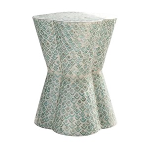 Modern MOP <b>Table</b> <b>with</b> Geometric Pattern for Living Room Furniture Decorative <b>Stool</b> and Ottoman Apartment Use - Product Image 4