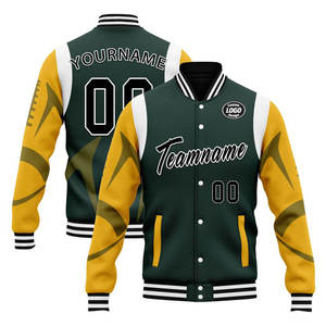 Fabricant de vestes de baseball personnalisées pour hommes, personnalisation de la taille et du tissu, livraison directe d'usine dans le monde entier, épaisseur personnalisée en GSM - Product Image 1