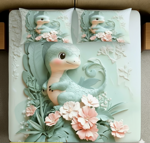 Stylish Kidzee Collection <b>Queen</b> <b>Size</b> Printed 3PCS Flat <b>Sheet</b> Set 2 400TC Microfiber Fade Resistant Hospital Pillow Cases Hotel - Product Image 1