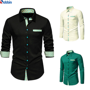 Chemise décontractée pour homme, tendance, vente chaude, confortable, respirante, manches longues, longueur standard, prix raisonnable - Product Image 6