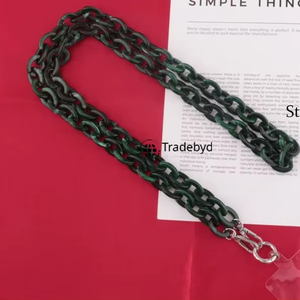 Fashion Trend Resin Chain Necklace Offset Waterproof Lightweight Unique Jewelry for Women Statement Accessories Tradebyd - Product Image 2