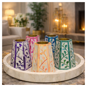 Mop Bakhoor Burner Yellow <b>Colour</b> Handicrafts Mother Pearl Inlay Tray Box Incense <b>Set</b> Ramadan Gift Dukhoon Stonecrafts - Product Image 3