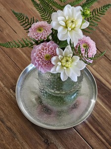 Hammered <b>Silver</b> Metal Eco-Friendly Party Decorative Tray <b>Coffee</b> <b>Table</b> Centerpiece Modern Luxury Textured Display Vanity Home - Product Image 4