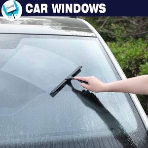 10 Inch Matte Black All-Purpose Shower Squeegee Stainless Steel for Bathroom Doors <b>Mirrors</b> <b>Tiles</b> - Product Image 5