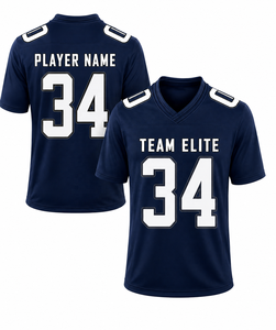 Maillot de football américain personnalisé Team Elite, col en V, manches courtes, polyester anti-humidité, pour homme adulte, taille 34 - Product Image 5