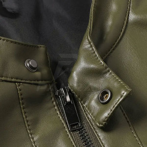 Fashion Men Cow <b>Skin</b> Winter Jacket Lightweight Breathable Quick Dry Zip Front Stand Reversible Casual Outdoor Activities - Product Image 4