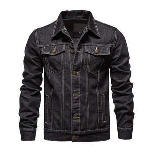 Veste en jean bleu premium pour homme, style classique délavé, fermeture boutonnée, logo personnalisé, fabricant OEM ODM, vente en gros - Product Image 5