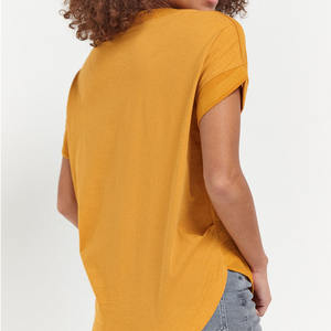 Camisetas Clásicas para Mujer, Tejido Jersey de Algodón Peinado Suave, Ligeras y Transpirables, Ropa Casual de Verano, Mangas Cortas, Diseño de Cuello Redondo - Product Image 6