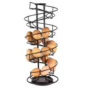 Porte-œufs en bois moderne avec cadre plaqué cuivre, organisateur de rangement pour la cuisine à prix compétitif - Product Image 2