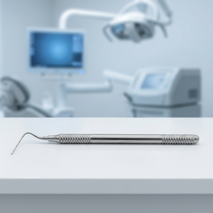 Instrumento dental endodóntico de acero inoxidable, tipo plugger anterior, de un solo extremo, con agarre moleteado, Clase I, plateado, manual - Product Image 6