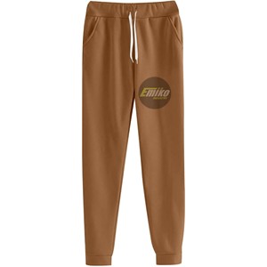 Conjunto deportivo con capucha para mujer, color marrón sólido, sudadera con capucha de manga larga y pantalones jogger con cordón, conjunto informal de dos piezas - Product Image 5