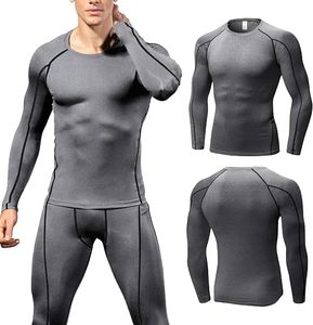 Men's Compression Long Sleeve Performance Shirt Premium Quick Dry Compression Base <b>Layer</b> <b>Top</b> Men's Athletic Compression Training - Product Image 2