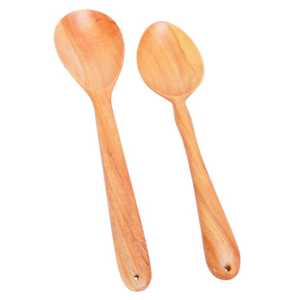 Espátula de madera de neem 100% natural – Espátula de cocina y mezcla con mango largo, antiadherente, segura para alimentos - Product Image 3