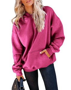 Sudaderas con Capucha para Mujer, Antiencogimiento, Color Rosa Invierno, Manga Regular, Holgadas, al por Mayor, Bordadas, de Alta Calidad, con Logotipo Impreso en la Parte Delantera - Product Image 5